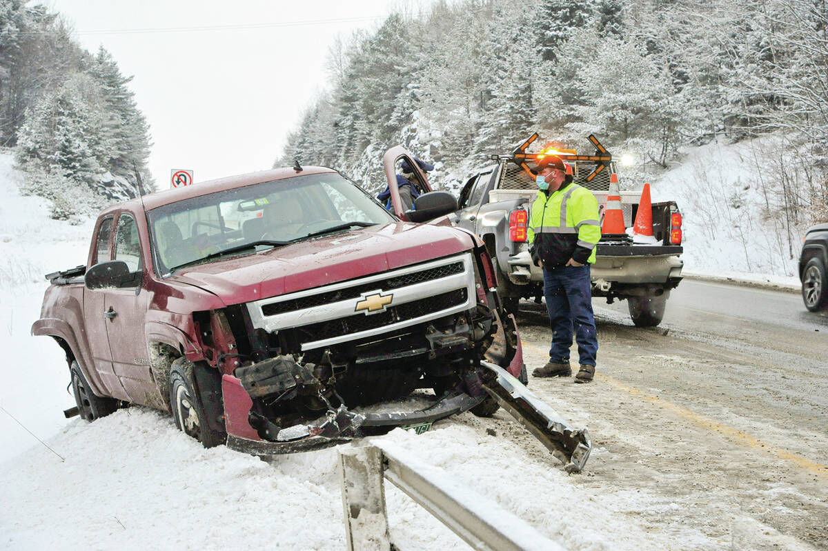 Drive Loses Control On I91 Bridge, Crashes Into Guardrail